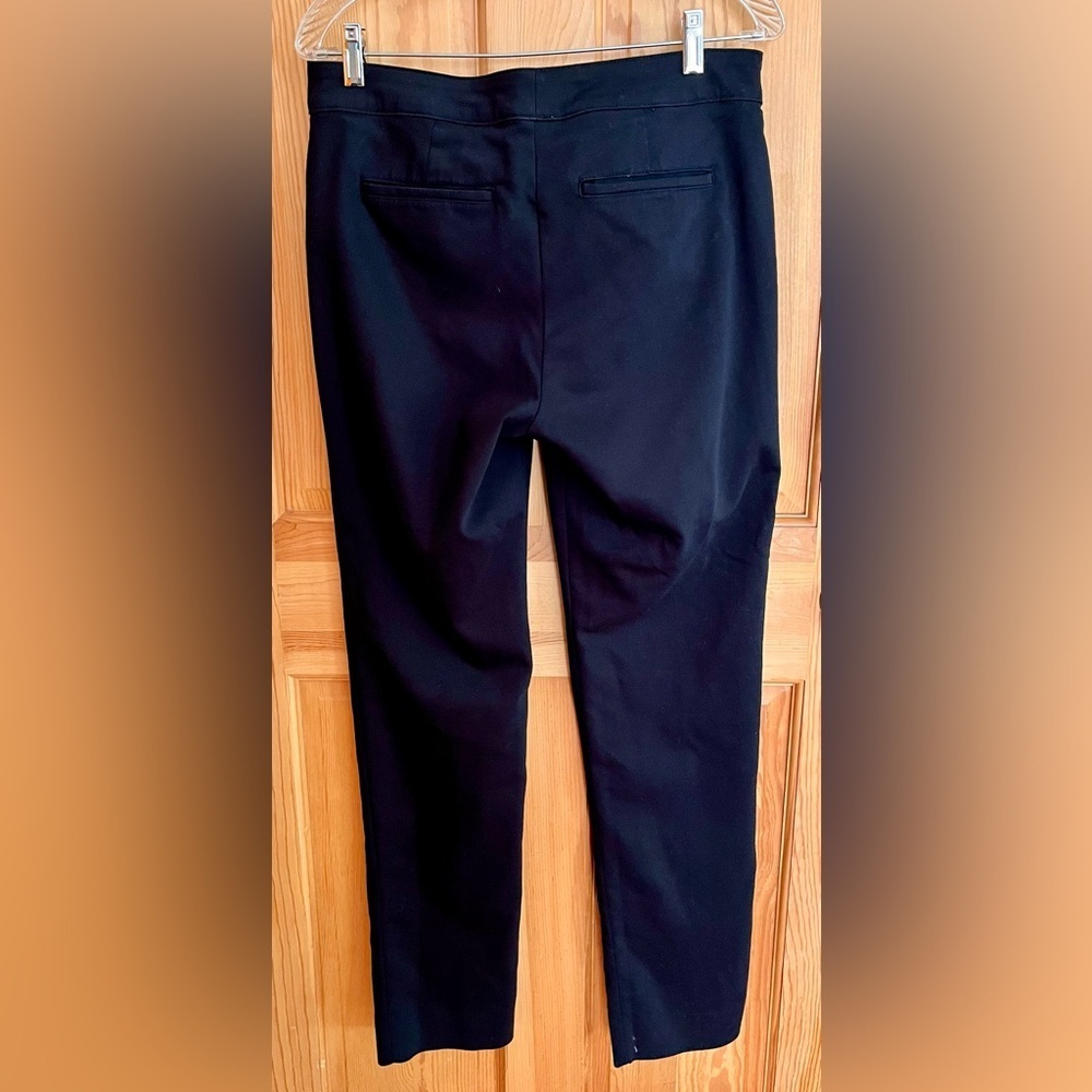 Chaps Black Dress Pants High Rise Stretch Professional Career Skinny Slacks Sz 8